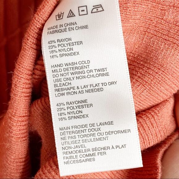 NWOT Free People Blush Ribbed Sweater Dress Medium - Picture 7 of 9